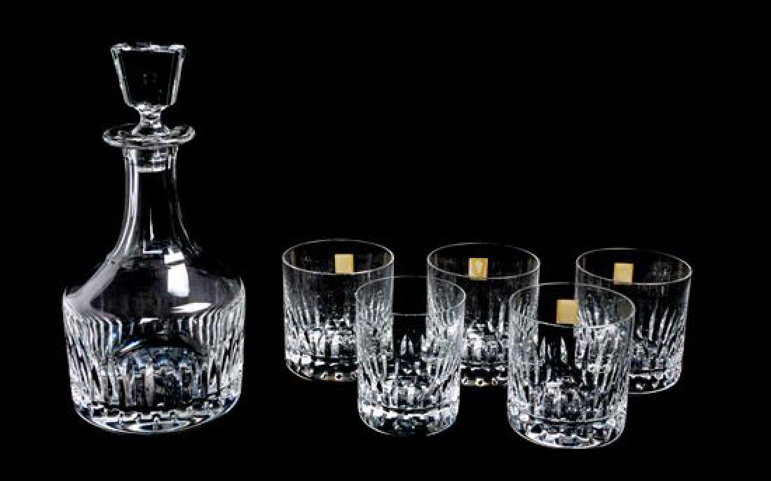 * A Saint Louis Decanter and Lowball Set Height of (1 of 1)