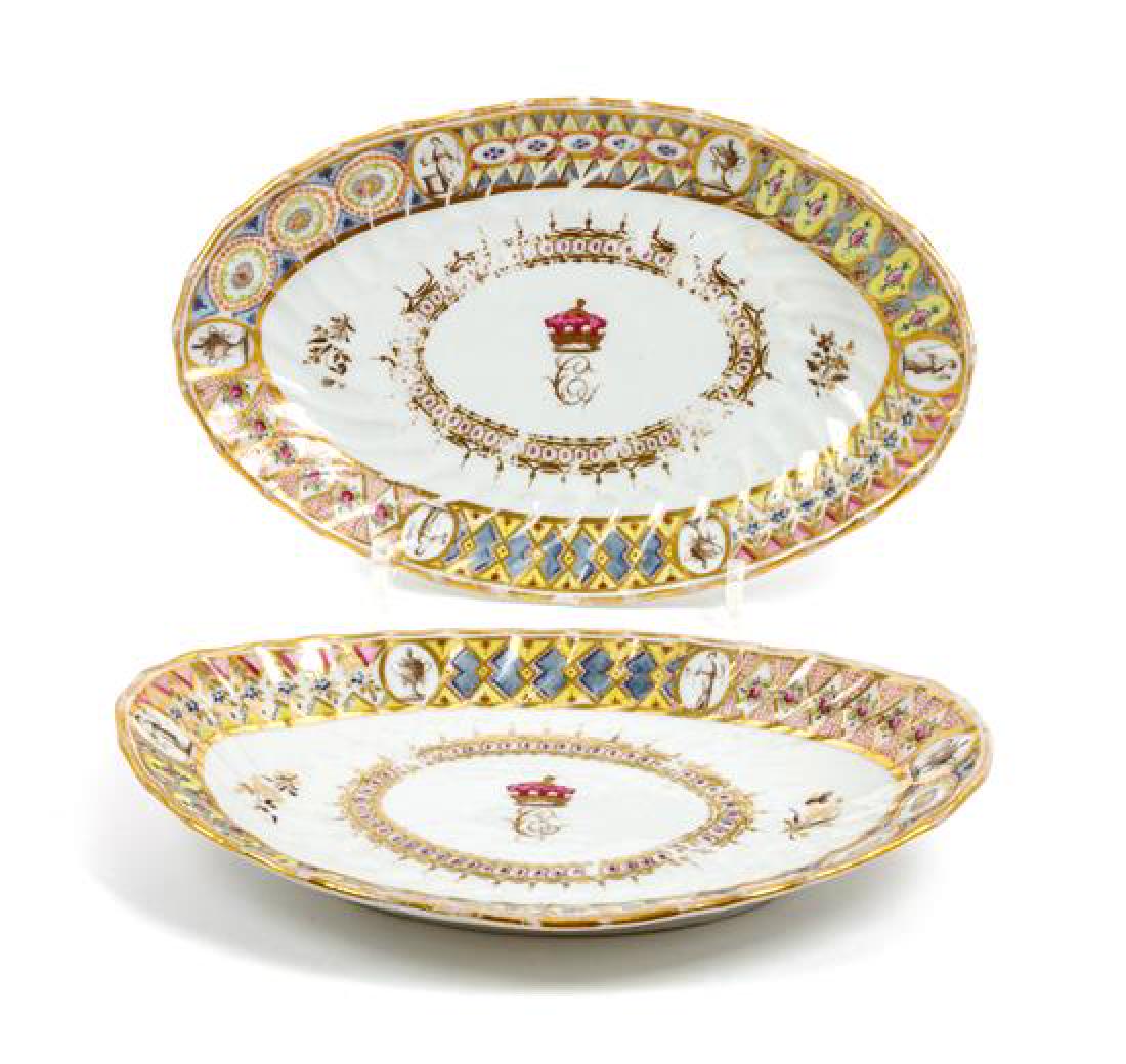 * A Pair of Worcester Porcelain Trays Width 9 inches. (1 of 1)
