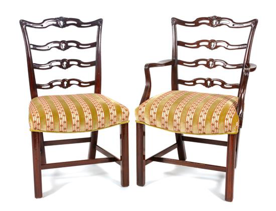 * A Set of Eight Chippendale Style Mahogany Dining (1 of 1)