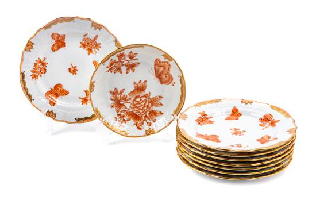 * A Group of Eight Side Plates Diameter of first: 6 1/8 (1 of 1)