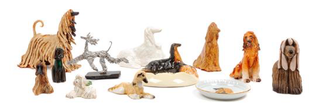 * A Group of Twelve Afghan Hound Porcelain and Ceramic (1 of 1)