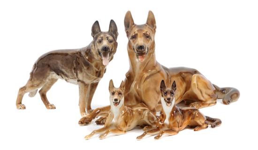 * A Group of Four Hutschenreuther Porcelain German (1 of 1)