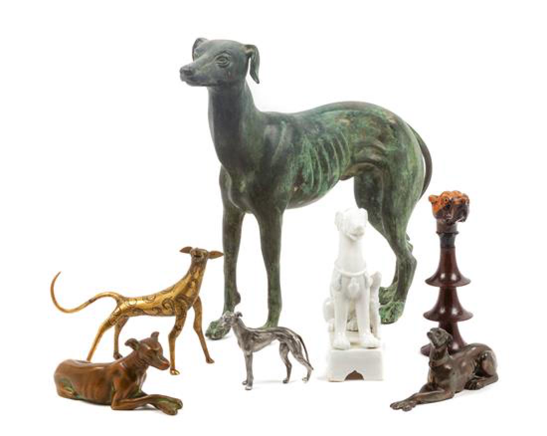 * A Group of Seven Greyhound Figures Height of tallest (1 of 1)
