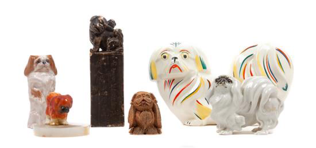 * A Group of Six Pekingese Figures Width of widest 9 (1 of 1)