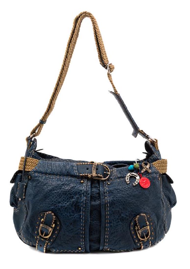 Fendi Blue Leather Handbag, 1980-90s: Fendi Blue Leather Handbag, 1980-90s Estimate $150-250 The stated overall condition of the lot is based on the assumption that the wear is consistent with age and use. As everything is sold 'as is', w