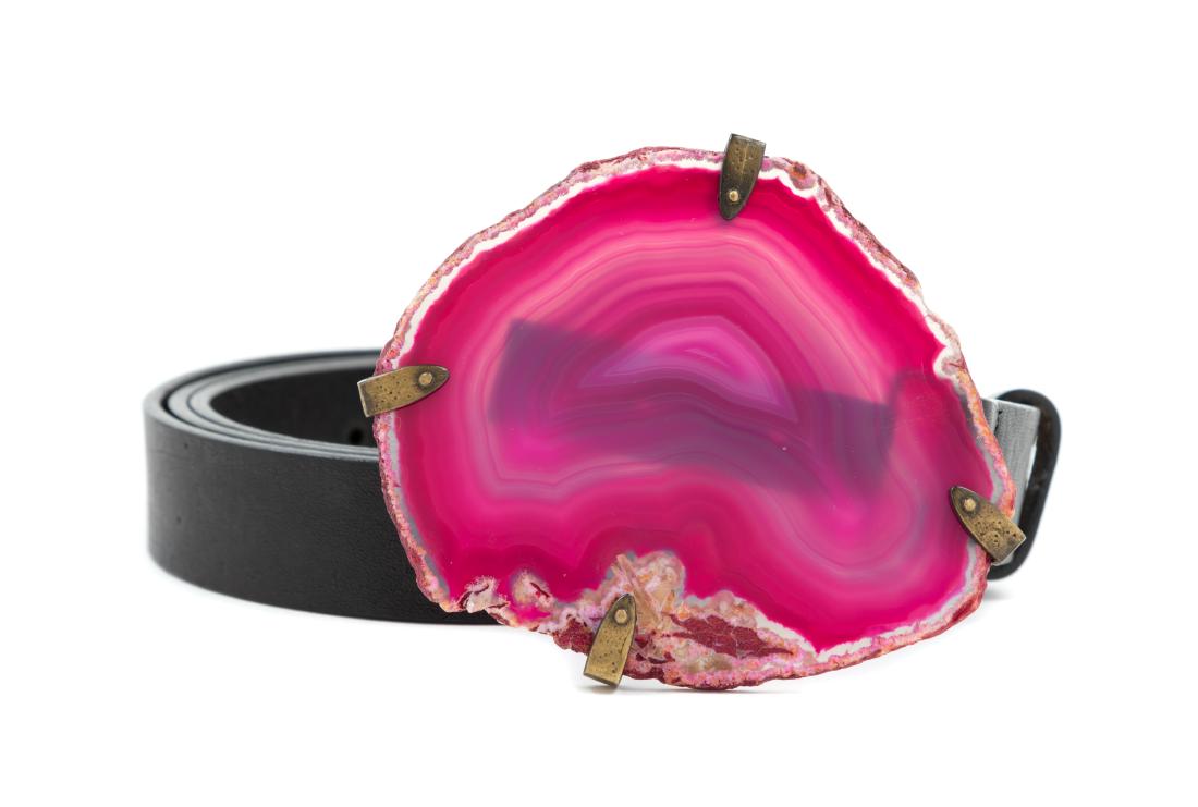 Roberto Cavalli Narrow Black Belt with Cut Stone,: Roberto Cavalli Narrow Black Belt with Cut Stone, 1980-90s Estimate $40-60 The stated overall condition of the lot is based on the assumption that the wear is consistent with age and use. As everythin