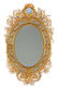 A Louis XVI Style Giltwood Mirror Height 59 x width 36