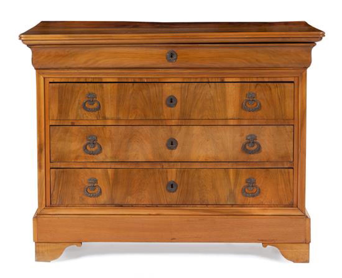 A Louis Philippe Walnut Commode Height 39 x width 51 x (1 of 1)