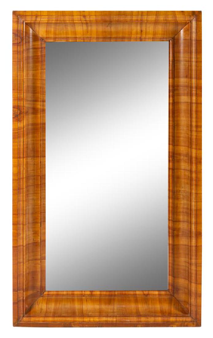 A Biedermeier Cherrywood Mirror Height 60 x width 38 (1 of 1)