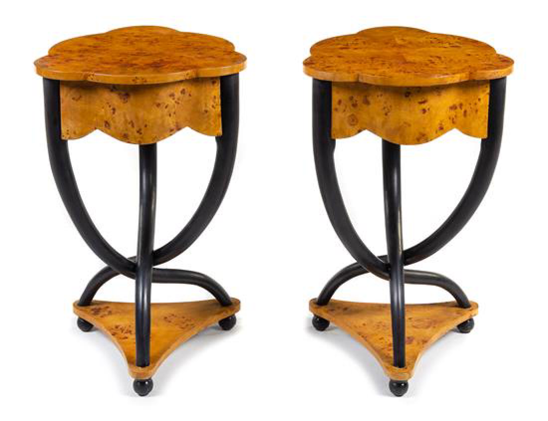 A Pair of Biedermeier Style Side Tables Height 28 1/2 (1 of 1)