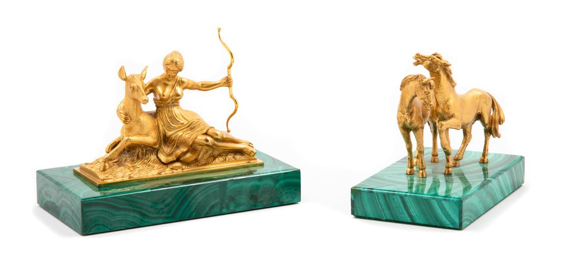 Two Continental Silver-Gilt Figural Groups, Likely (1 of 1)