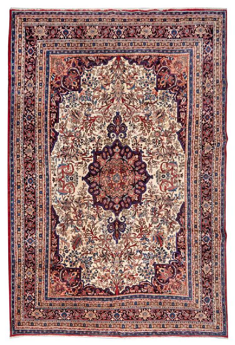 A Bidjar Wool Rug 10 feet 5 inches x 6 feet 9 3/4 (1 of 1)