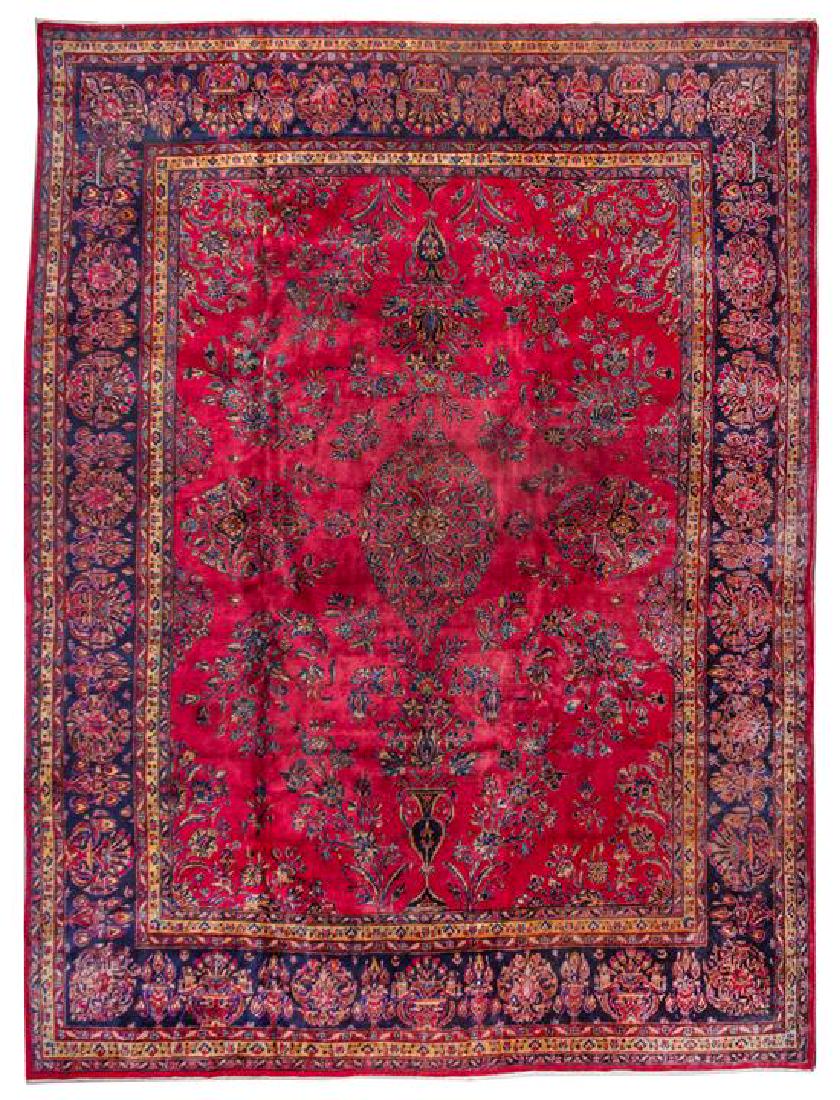 A Kashan Wool Rug 11 feet 4 inches x 8 feet 9 inches. (1 of 1)