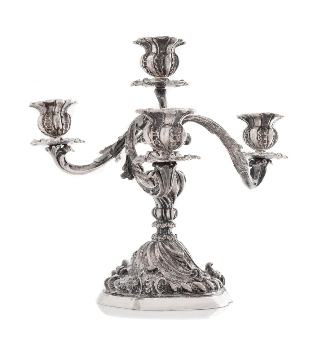 An Italian Silver Four-Light Candelabrum, Pradella (1 of 2)