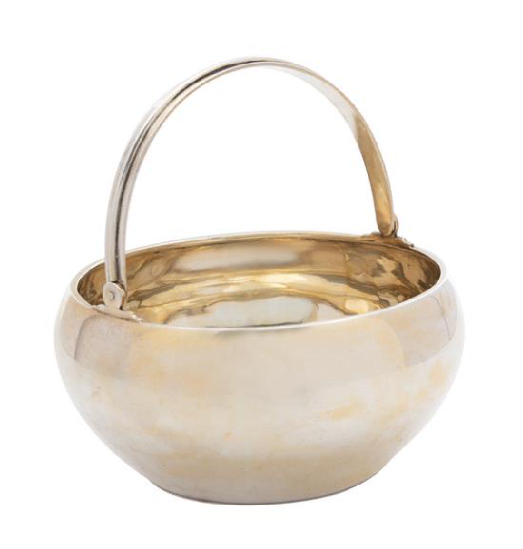 A Russian Silver Gilt Bowl with Handle (1 of 1)