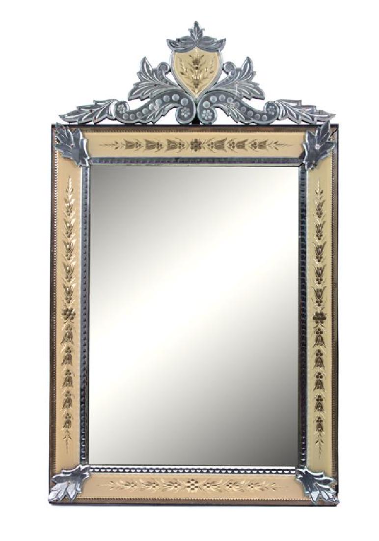 A Venetian Style Glass Framed Mirror (1 of 1)