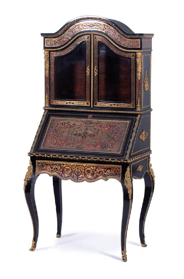 A Louis XV Style Boulle Bureau de Dame and Chair (1 of 2)