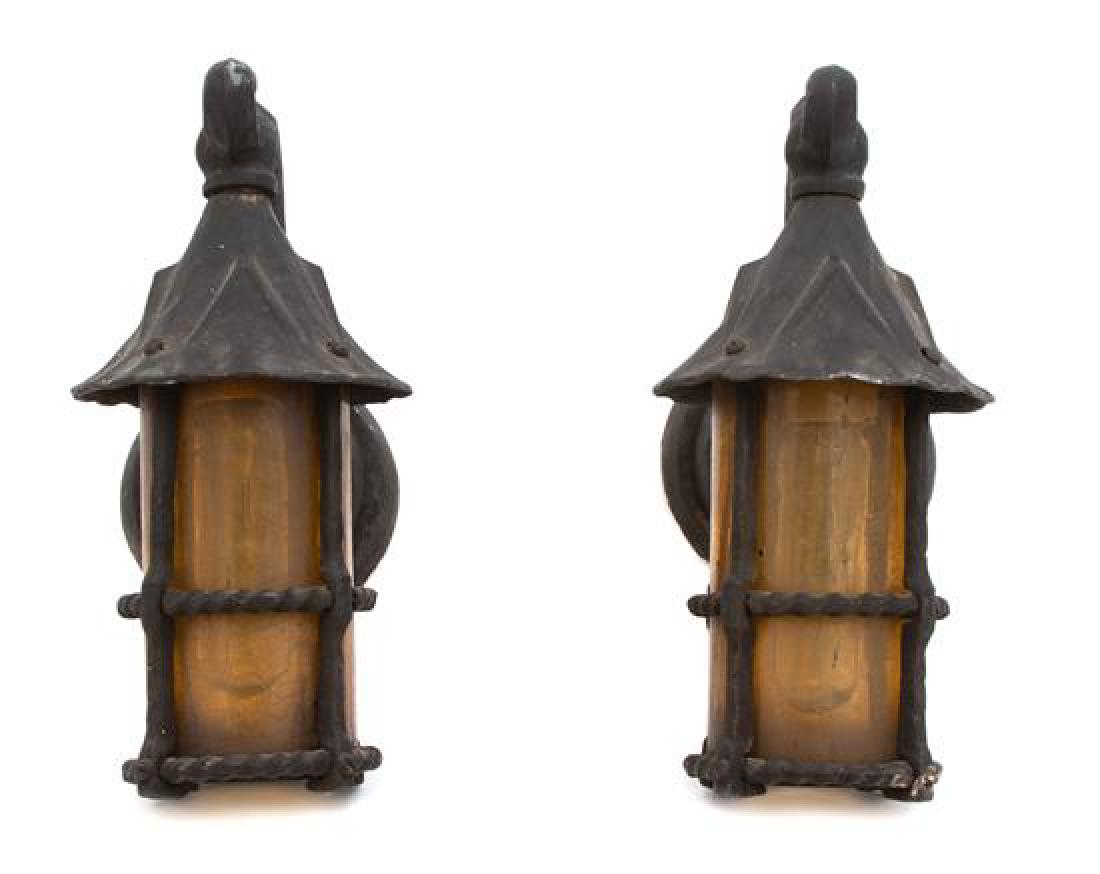 A Pair of English Iron Wall Sconces (1 of 1)