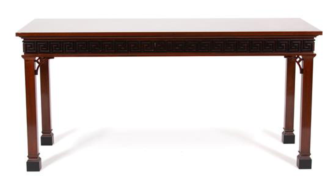 A Pair of Chinese Chippendale Style Carved Mahogany (1 of 1)