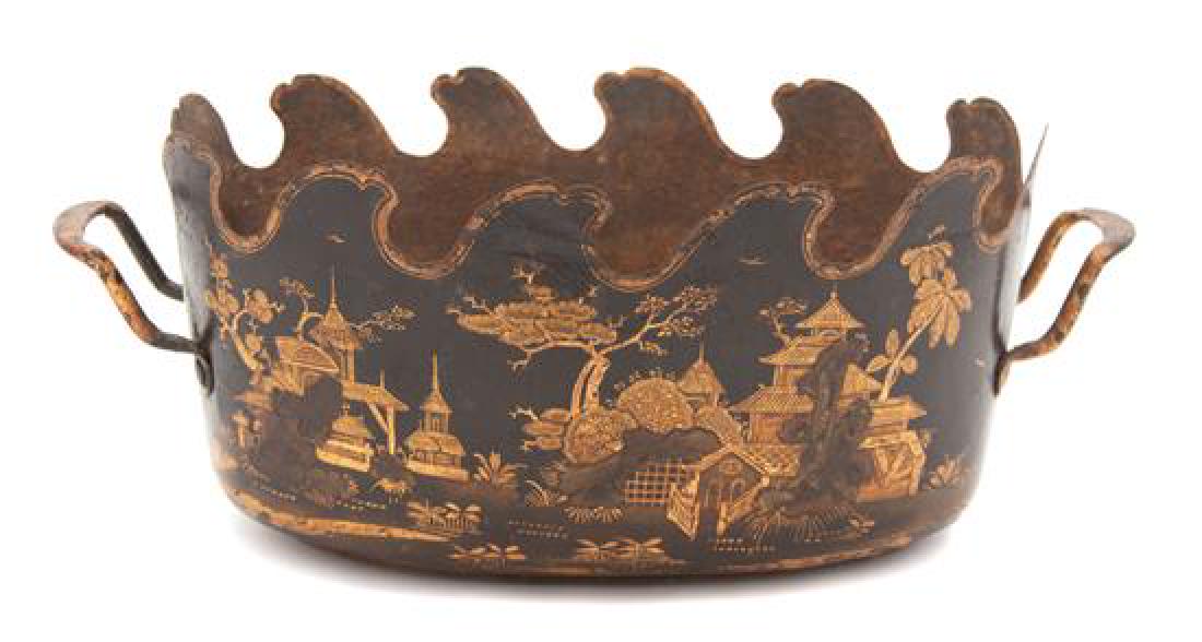 Two Tole Peinte Table Articles (1 of 2)