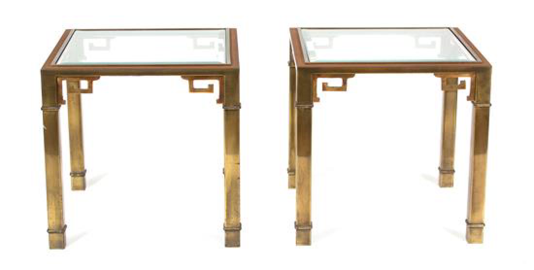 A Pair of Gilt and Silvered Metal Side Tables (1 of 1)