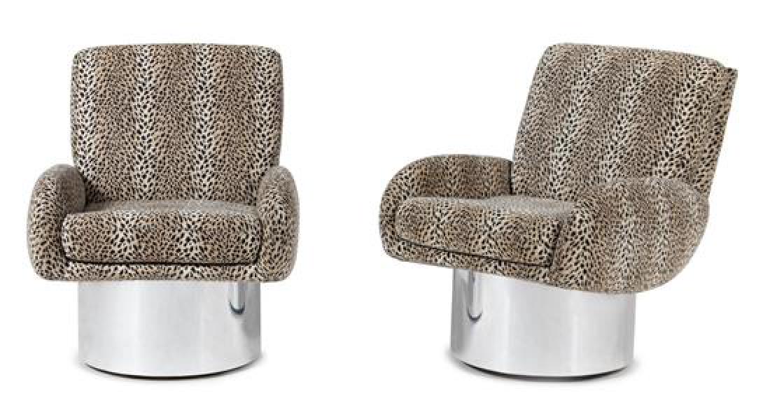 A Pair of Leon Rosen Pace Swivel Chairs (1 of 1)