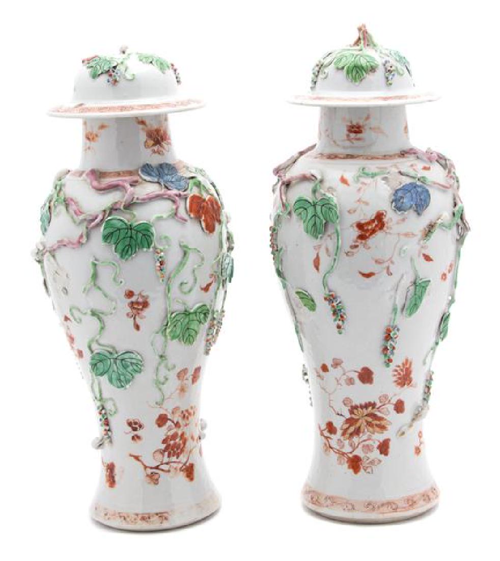 A Pair of Chinese Export Porcelain Mantel Urns (1 of 1)