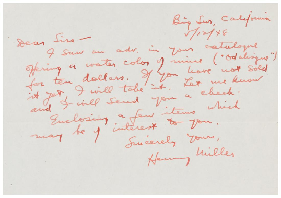 * [AUTHORS - AMERICAN]. A group of 3 manuscripts, (1 of 2)