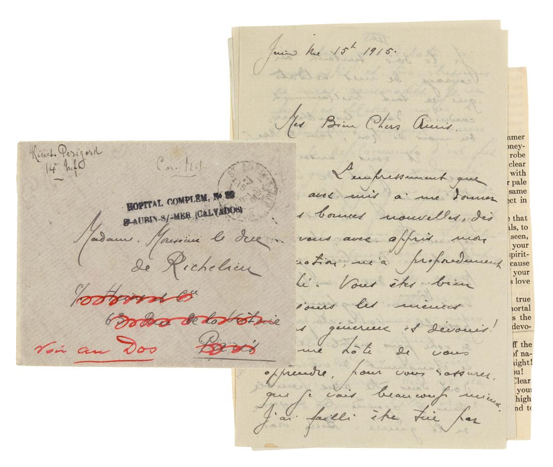 [WORLD WAR I]. Archive of letters written between 1913 (1 of 6)