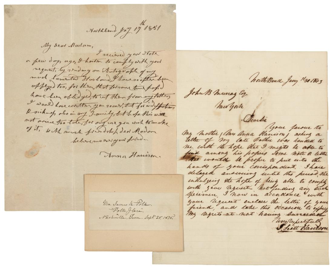 [FIRST LADIES]. A group of autograph free franks and (1 of 1)