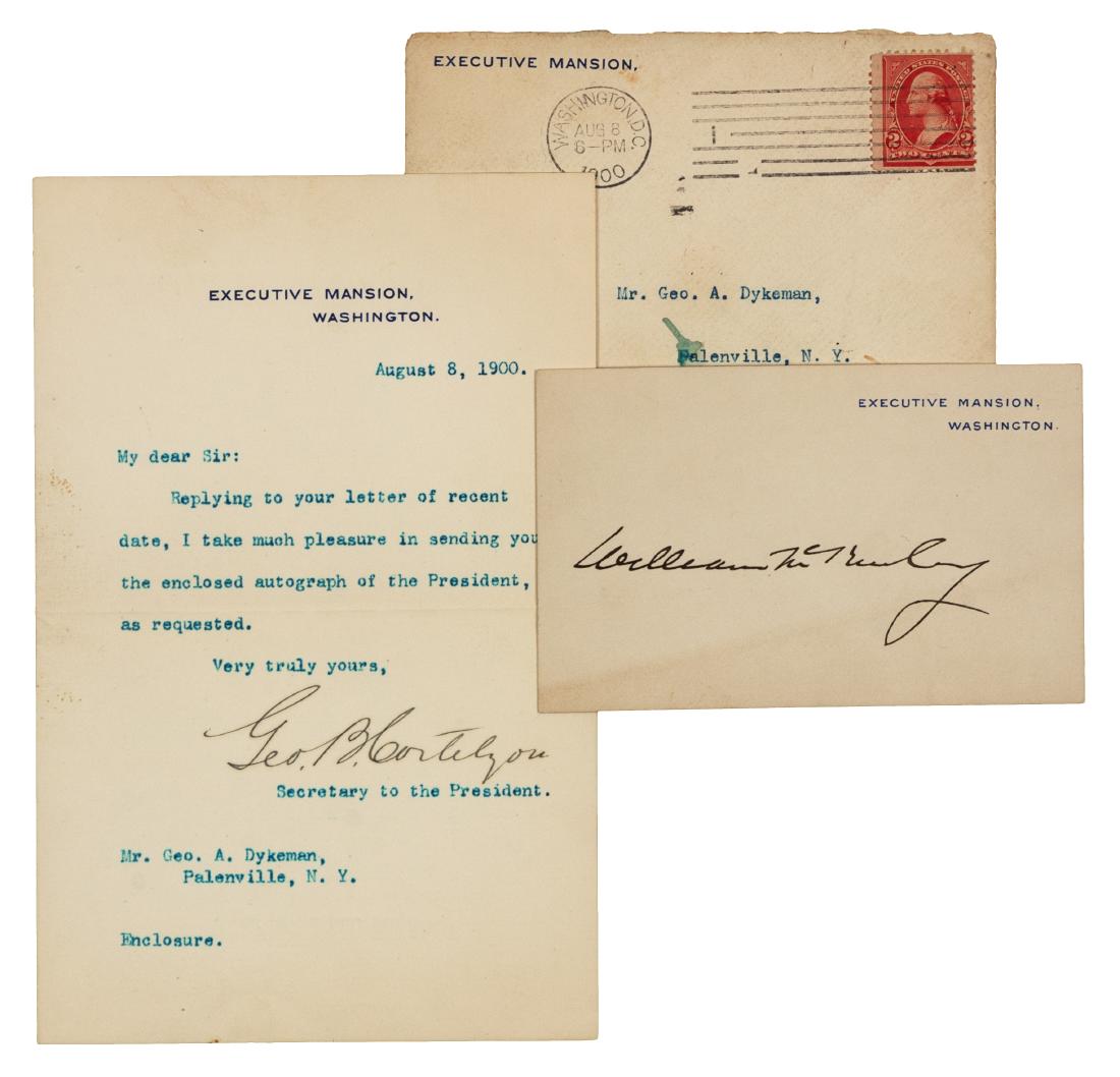 McKINLEY, William (1843-1901), President. Signature (1 of 1)