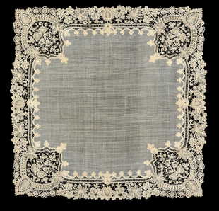 Handmade Spanish Madeira Lace Table Linen Washington Martha Custis 1731 1802 Personal