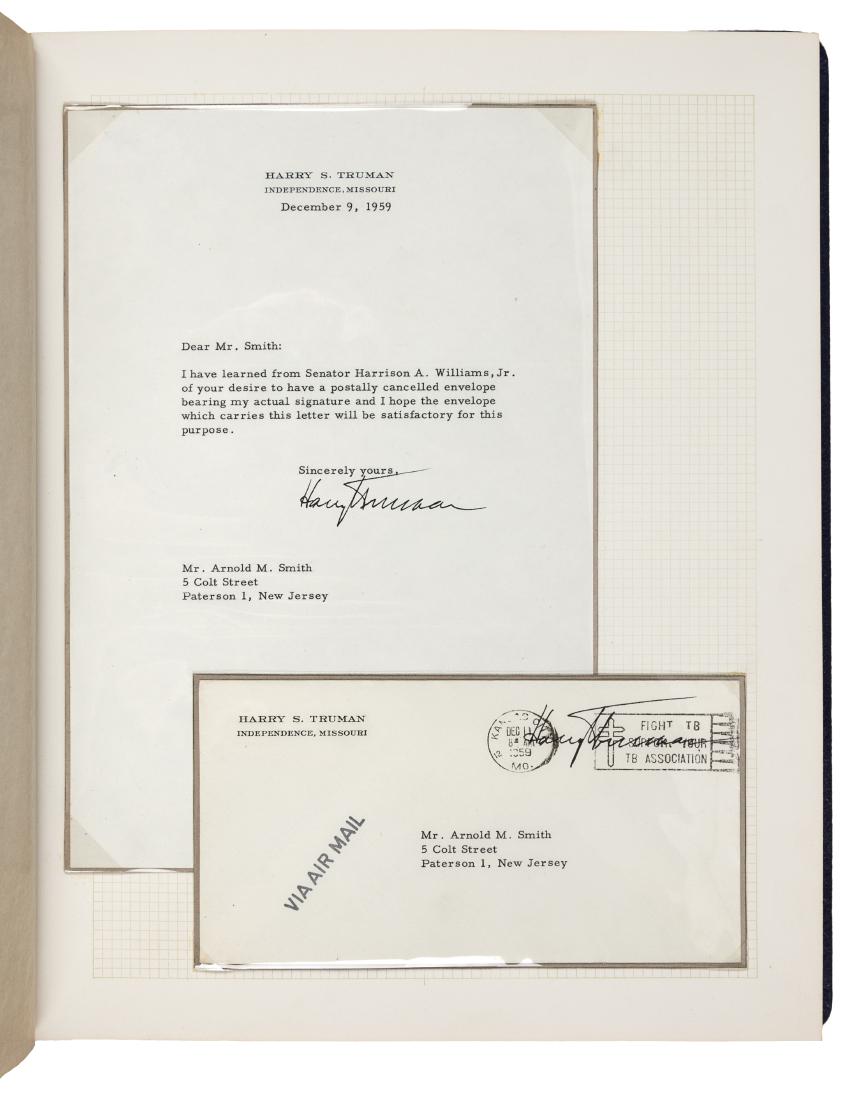 [PRESIDENTIAL FREE FRANKS]. A group of 45 facsimile (1 of 3)