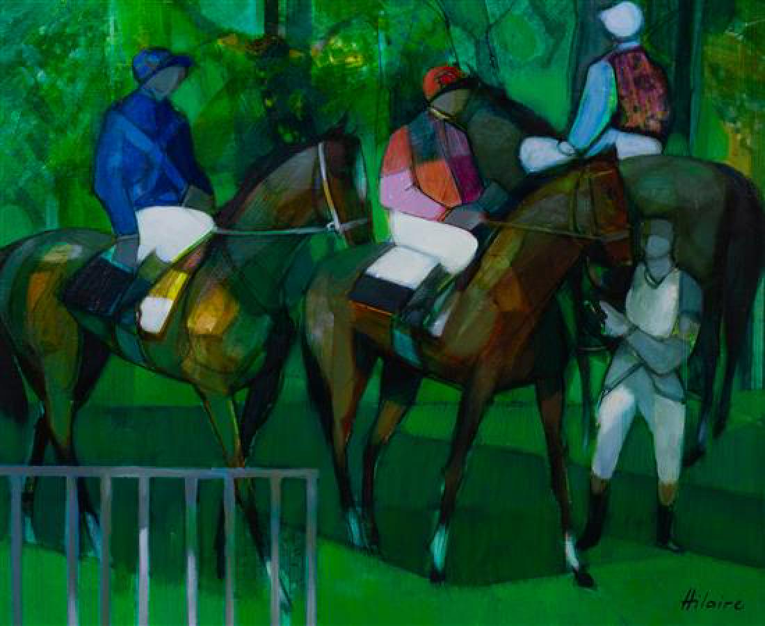 Camille Hilaire, (French, 1916-2004), Horses and Riders (1 of 1)