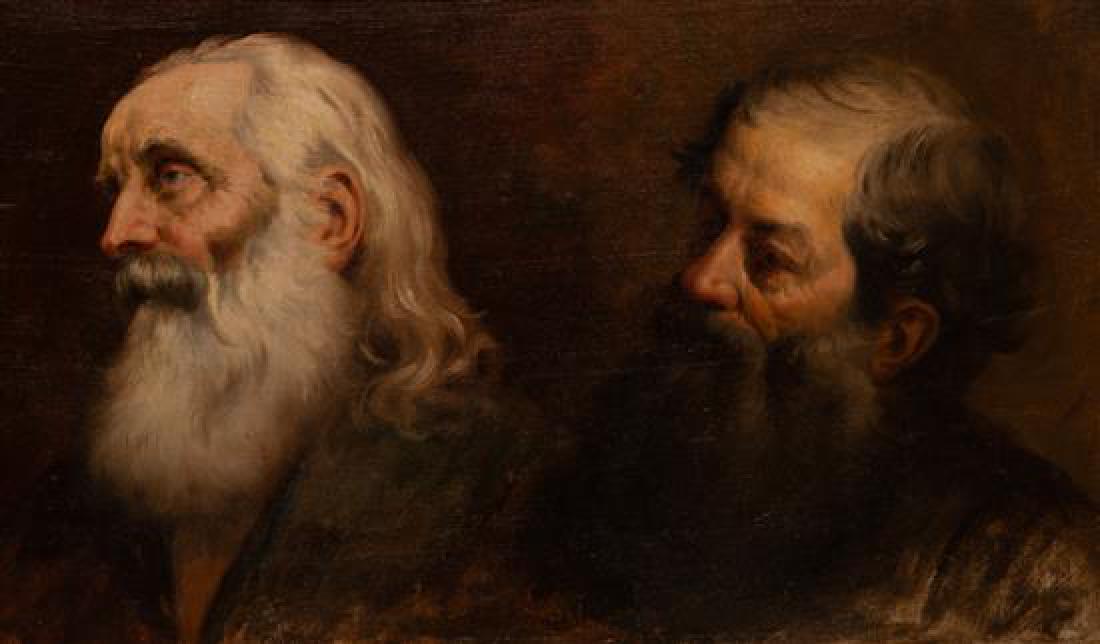 Spanish School, (19th Century), Two Wise Men (1 of 1)