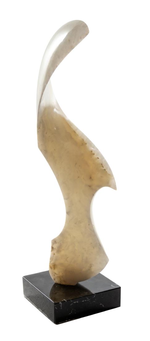 Leonard Neirman, (Mexican, b. 1932), Peace: Leonard Neirman (Mexican, b. 1932) Peace marble etched NIERMAN to lower edge of sculpture Height 28 3/4 x width 7 3/4 x depth 7 3/4 inches