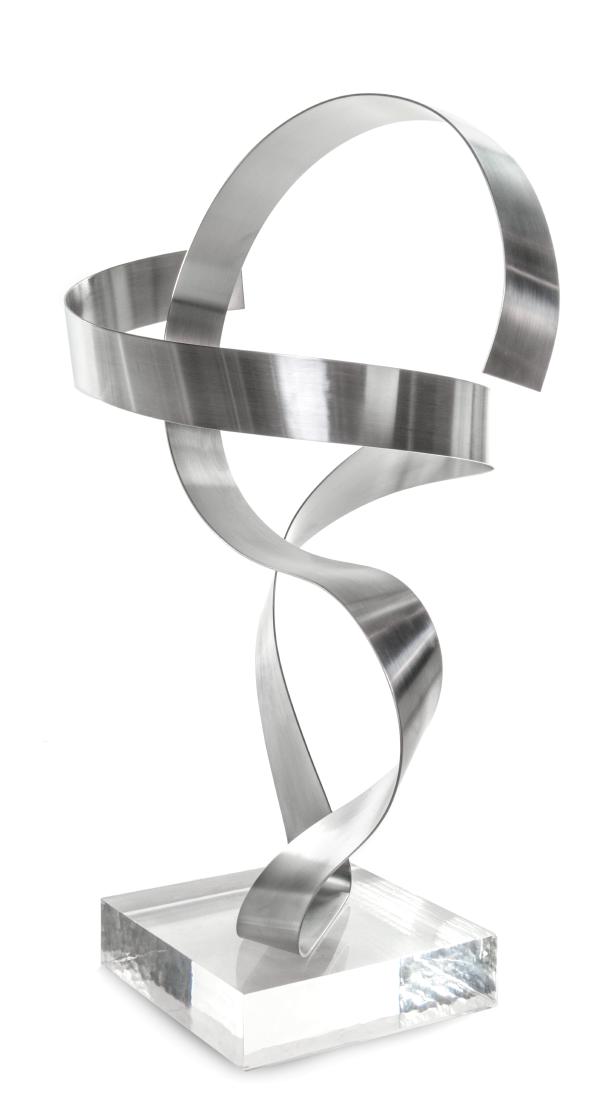 Dan Murphy, (American, b. 1942), Untitled Sculpture,: Dan Murphy (American, b. 1942) Untitled Sculpture, 1978 aluminum, acrylic signed 1/25 1978 DAN MURPHY to aluminum Height 36 x width 23 x depth 16 1/2