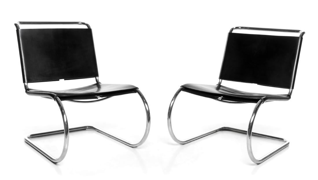 Ludwig Mies van der Rohe, (German, 1886-1969), Pair of (1 of 2)