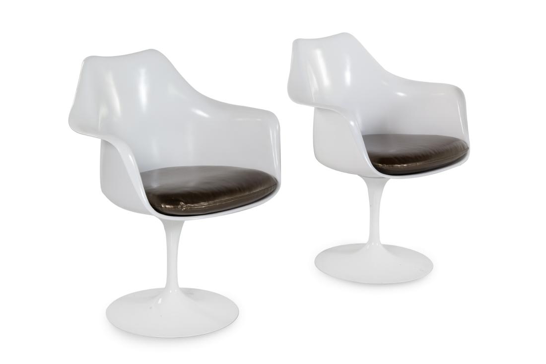 Eero Saarinen, (Finnish, 1910-1961), Pair of Tulip (1 of 1)