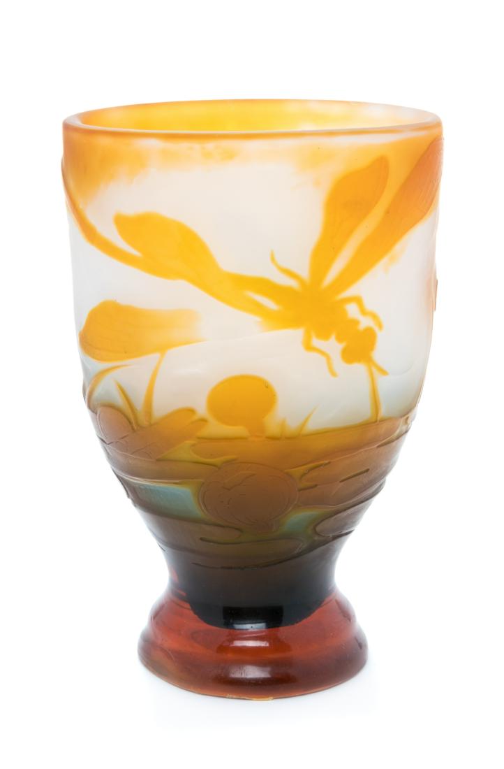 Emile Galle, (French, 1846-1904), Cameo Vase (1 of 3)