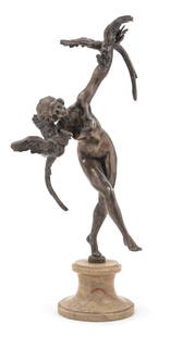 After Claire Jeanne Roberte Colinet, (French,: After Claire Jeanne Roberte Colinet (French, 1880–1950) Beside the Missouri Figure bronze Height overall 19 inches