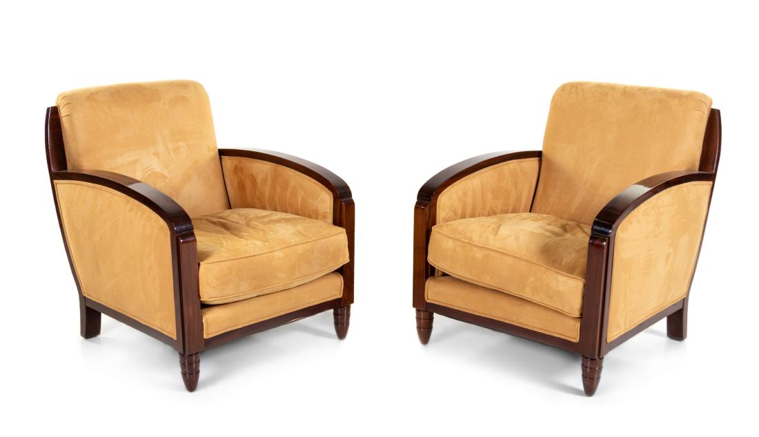 Art Deco, France, Early 20th Century, Pair of Lounge (1 of 2)