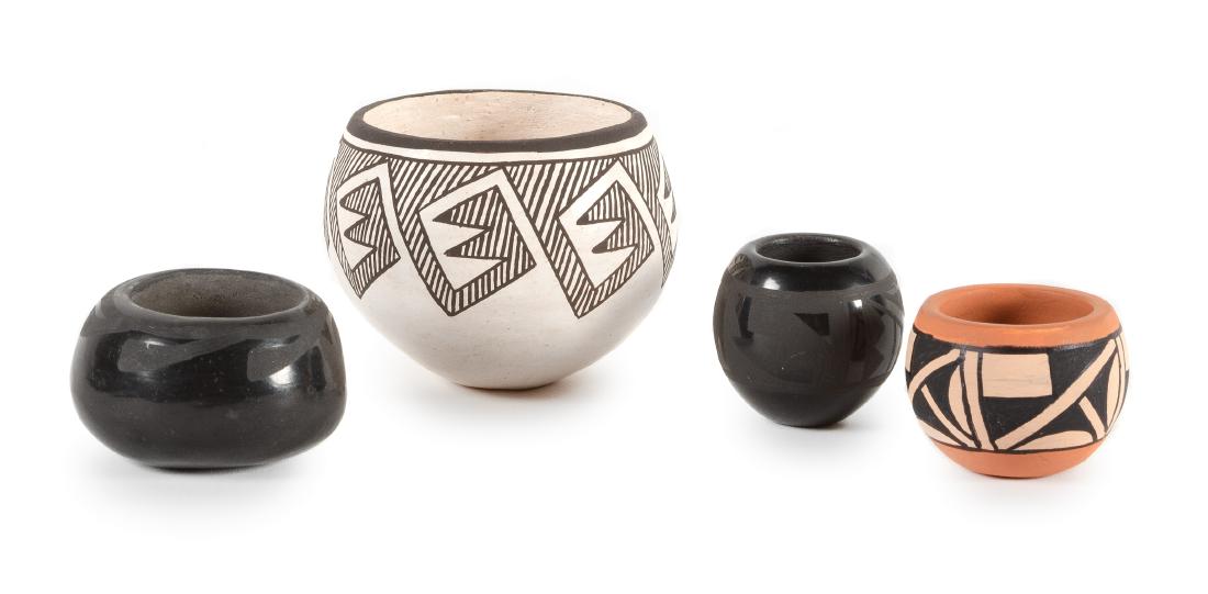 Four Miniature Pots Height of tallest 2 inches (1 of 1)