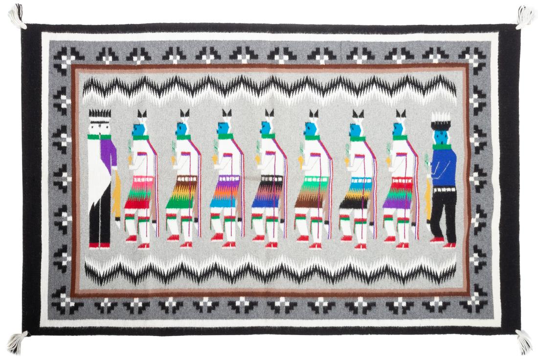 Two Contemporary Navajo Rugs Largest 36 x 57 inches (1 of 2)