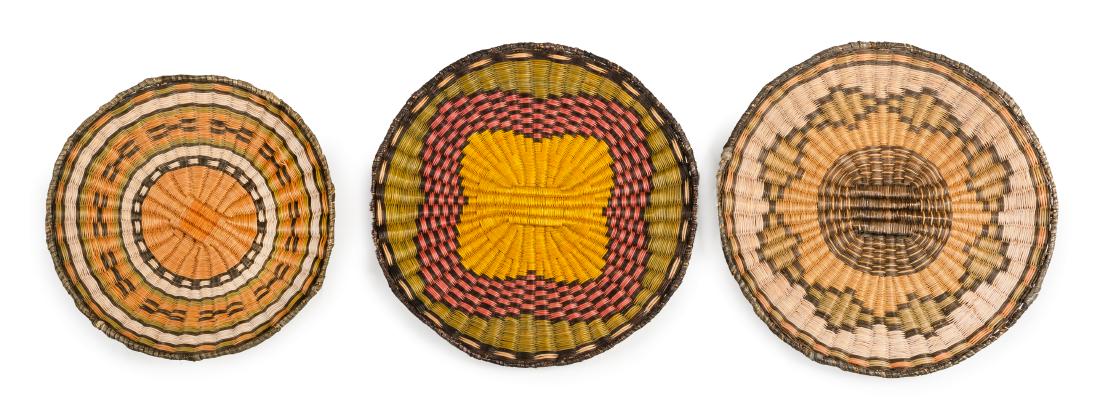 Three Hopi Polychrome Baskets Diameter of largest 13 (1 of 1)