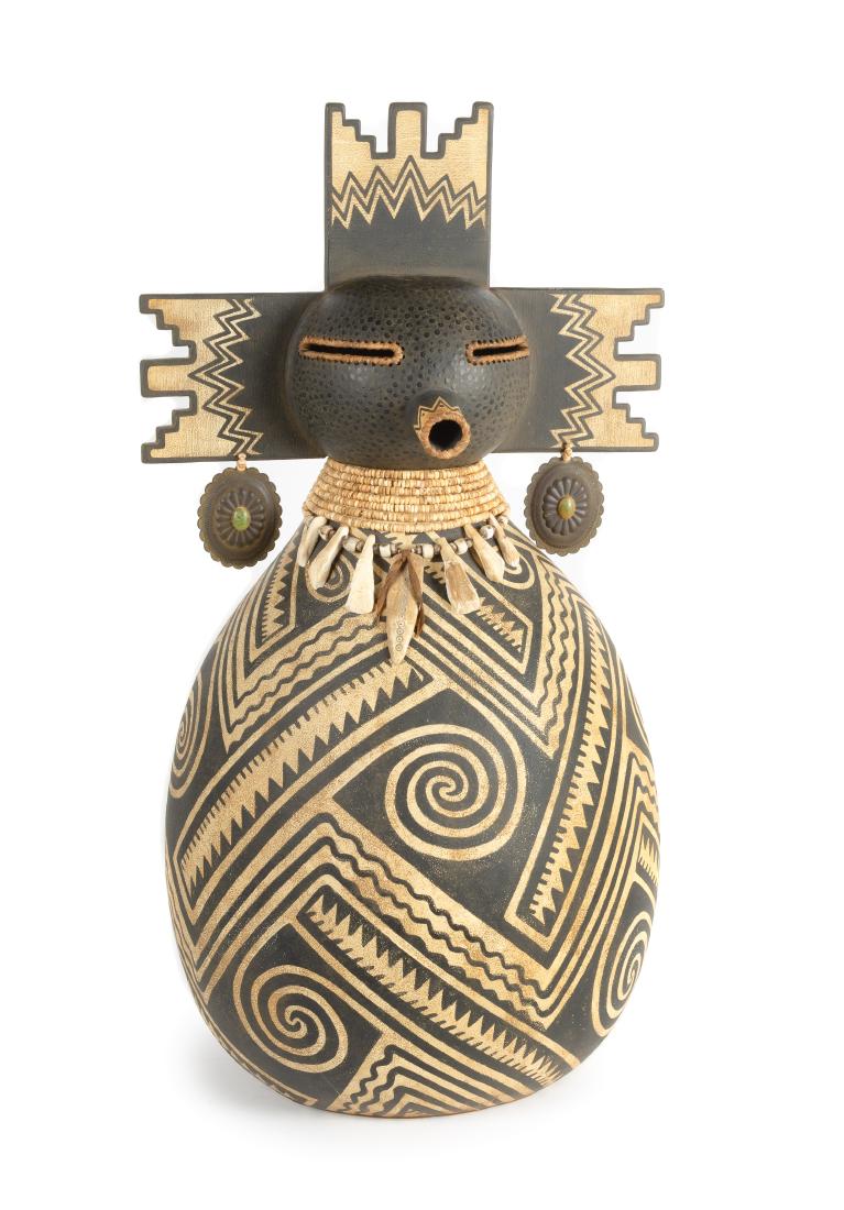 Mixed Media Kachina Sculpture 28 x 16 inches (1 of 1)