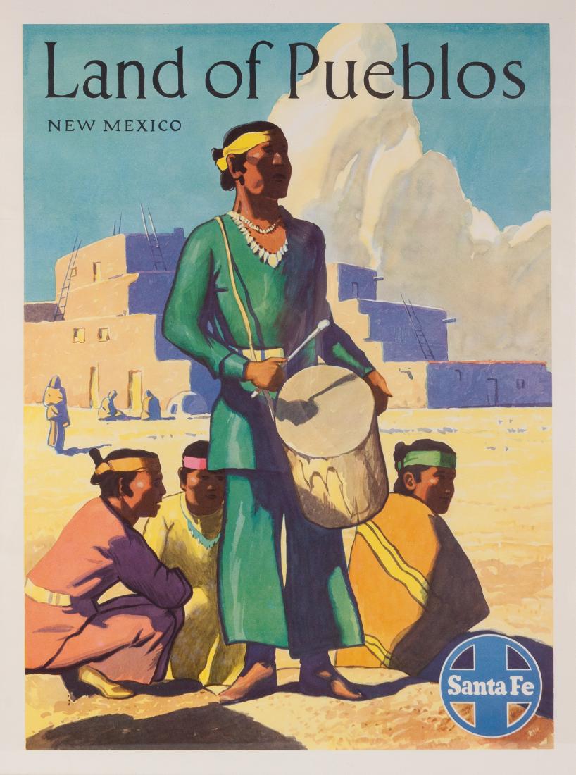 Two Sante Fe Railway Posters 21 x 16 inches (1 of 2)