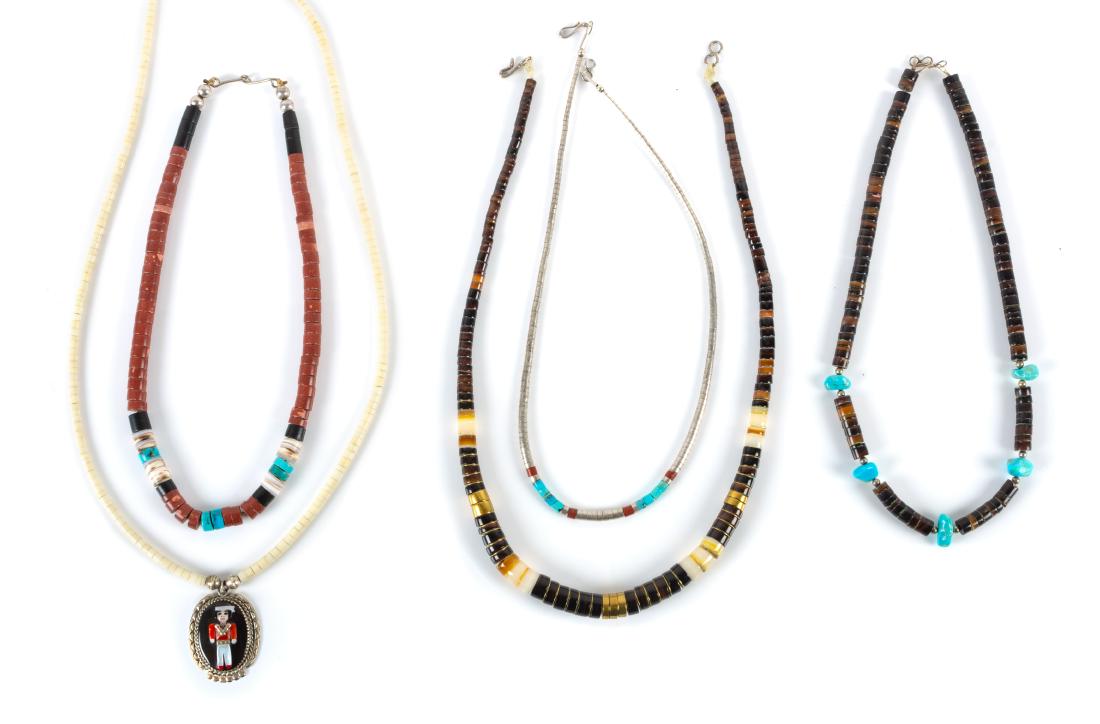 Five Southwestern Necklaces Length of longest 18 inches (1 of 1)