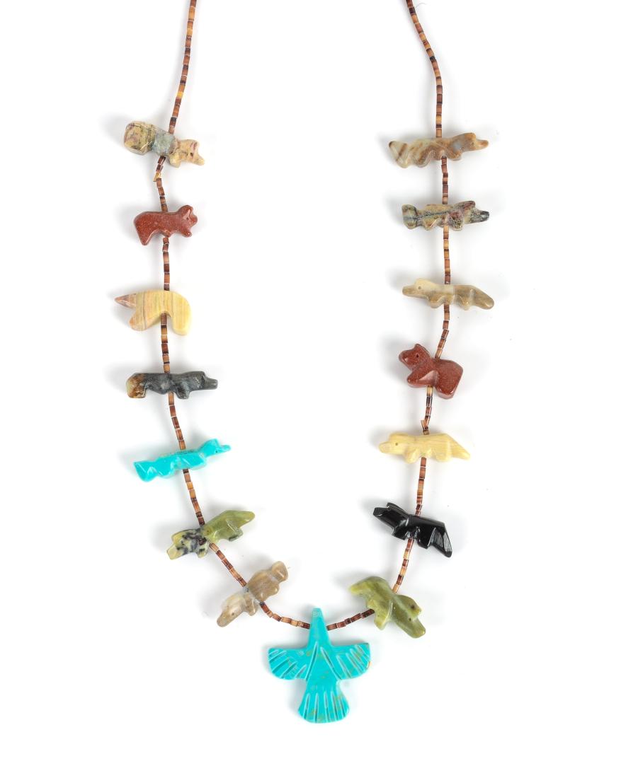 Southwestern Single Strand Fetish Necklace Length 24 (1 of 1)