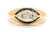 An 18 Karat Yellow Gold, Diamond and Sapphire Ring,